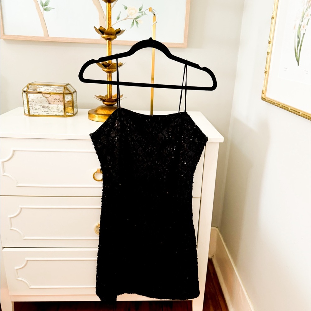 SHE AND SKY SEQUIN FLAPPER DRESS